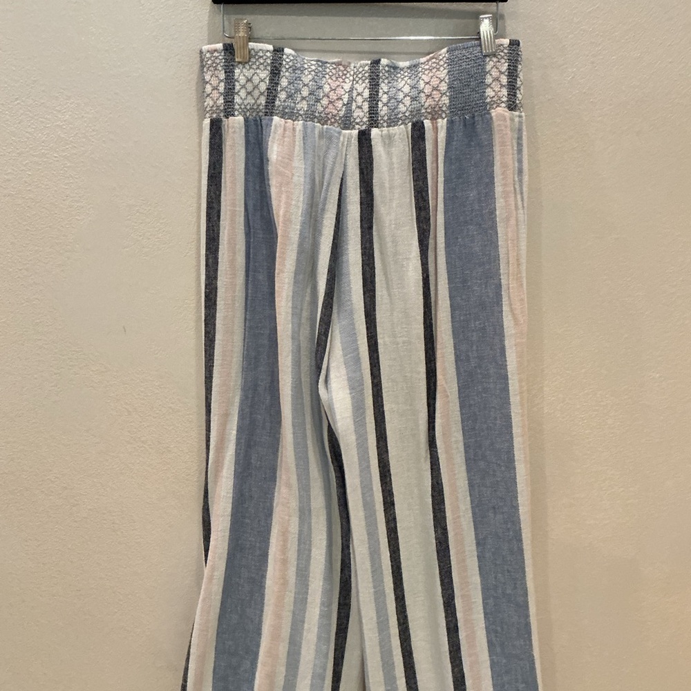 3 for $21 Chic Striped Wide-Leg Trousers size PL
